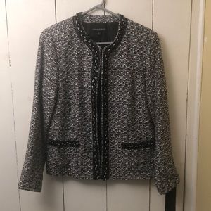 Woman’s Cynthia Rowley black & white blazer, Large